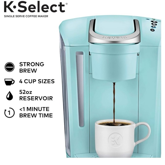 Keurig K-Select Single-Serve K-Cup Pod Coffee Maker, Oasis - Picture 2 of 5